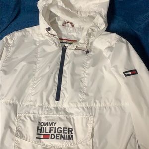 White Tommy Hilfiger windbreaker